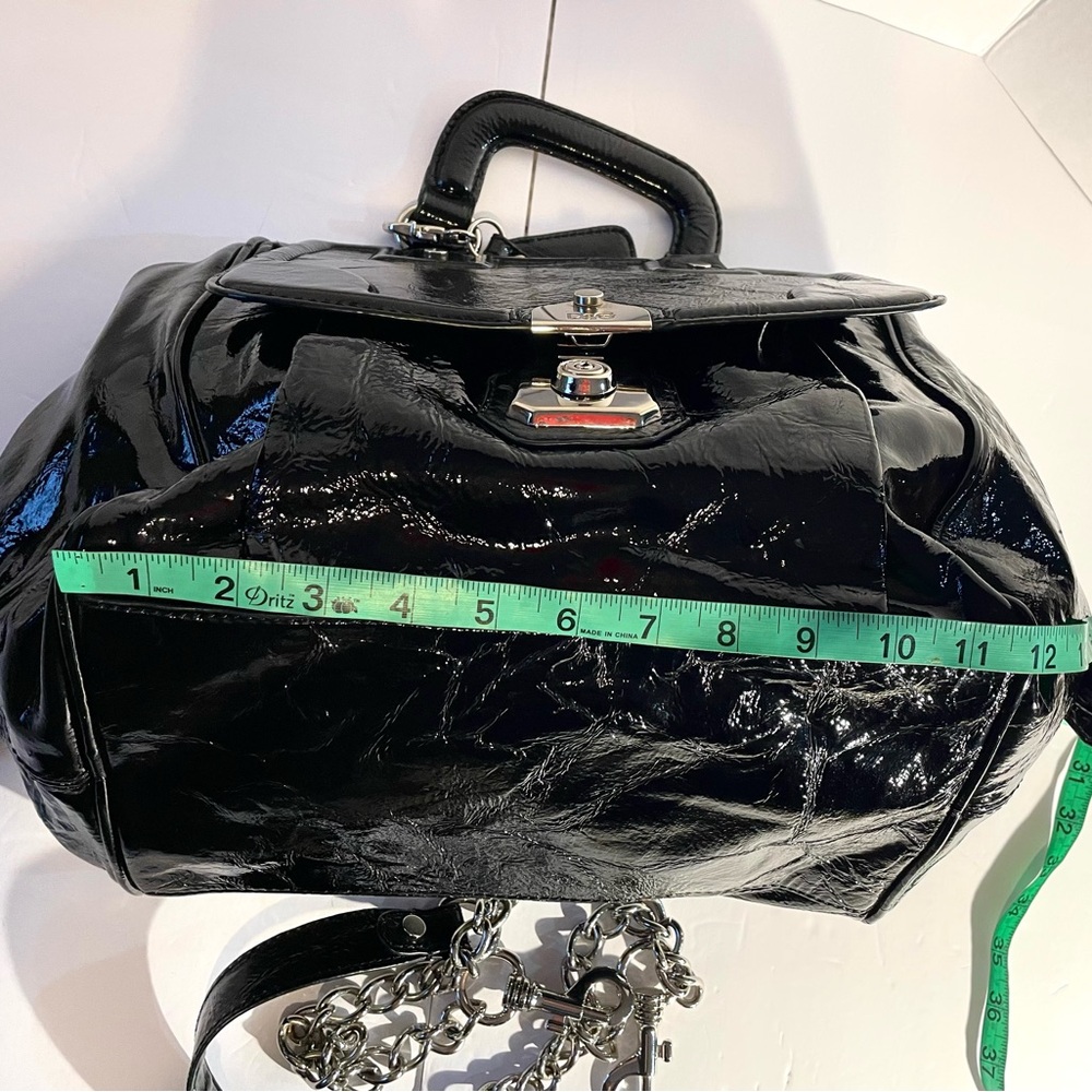 Dolce & Gabbana Glossy Black Chain Shoulder Bag - Picture 6 of 16